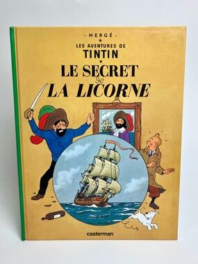 Livre vintage Les aventures de Tintin 11 Le Secret de la licorne Hergé Casterman